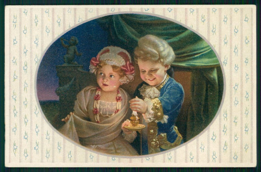 Artist Signed Viennoise Schubert ? Children M M Vienne 1121 postcard TC4098 – fronte