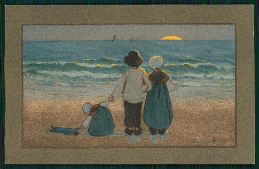 Artist Signed Viennoise Barham Dutch Children M M Vienne 211postcard TC4102 – fronte