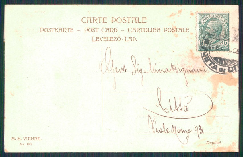 Artist Signed Viennoise Barham Dutch Children M M Vienne 211postcard TC4102 – retro