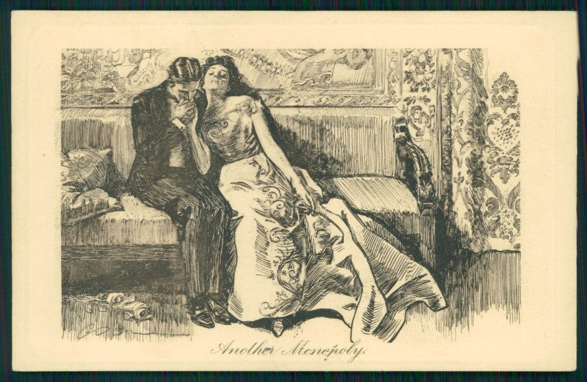 Artist Signed Charles Dana Gibson Couple serie 138 postcard TC4205 – fronte