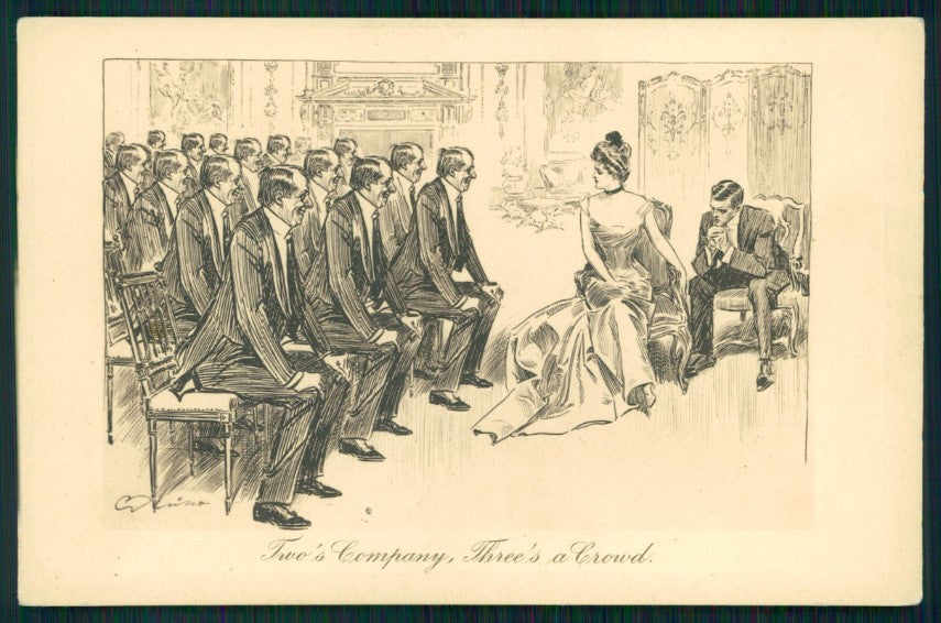 Artist Signed Charles Dana Gibson Lady serie 184 postcard TC4211 – fronte