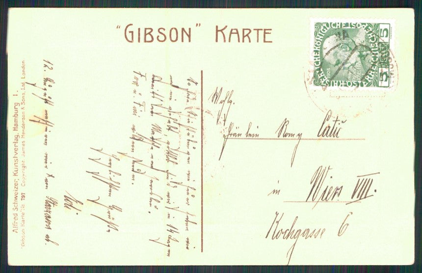 Artist Signed Charles Dana Gibson Lady serie797 postcard TC4217 – retro