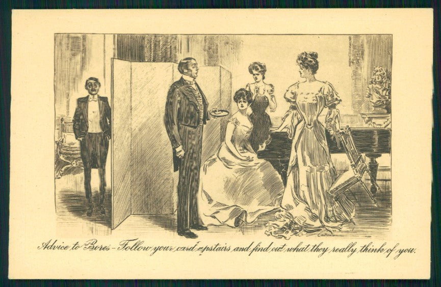 Artist Signed Charles Dana Gibson Lady serie 189 postcard TC4219 – fronte