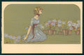Artist Signed A. Zandrino Glamour Fashion Lady serie 95-2 postcard TC4257 – fronte