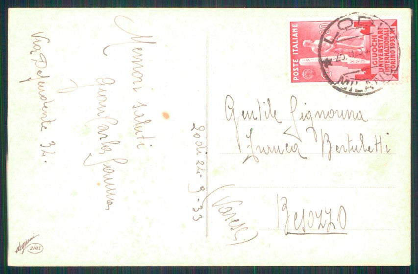Artist Signed Castelli Children Geisha Degami 2103 postcard TC4280 – retro
