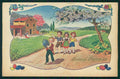 Artist Signed Dernini Easter Children serie 381 postcard TC4288 – fronte
