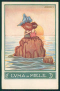 Artist Signed Sgrilli Children Honeymoon serie 565-4 postcard TC4300 – fronte