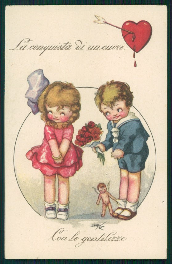 Artist Signed Sgrilli Children serie 1919-2 postcard TC4310 – fronte