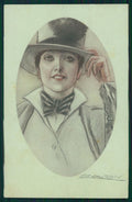 Artist Signed Mauzan Fashion Glamour Lady serie 279-4 postcard TC4352 – fronte