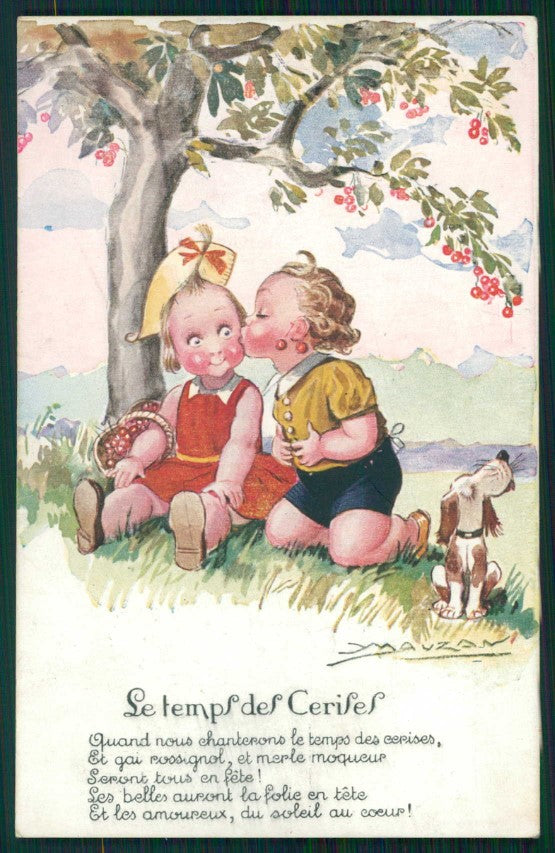 Artist Signed Mauzan Children serie 119 postcard TC4389 – fronte