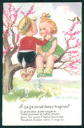 Artist Signed Mauzan Children serie 212 postcard TC4390 – fronte