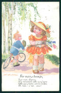 Artist Signed Mauzan Children serie 114 postcard TC4391 – fronte