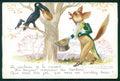 Artist Signed Mauzan Fairy Tales Fox postcard TC4395 – fronte