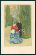 Artist Signed Gobbi Romantic Couple Lady serie 2495 postcard TC4407 – fronte
