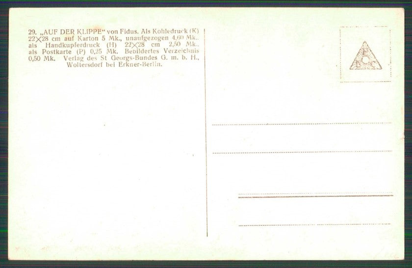 Artist Signed Fidus Hugo Reinhold Karl Johann Höppener postcard TC4425 – retro