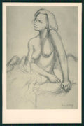 Artist Signed Erich Honig Nude Lady RPPC postcard TC4426 – fronte