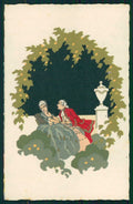 Artist Signed Meschini Italian Deco Romantic Couple serie 2444 postcard TC4433 – fronte