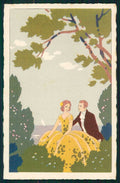 Artist Signed Meschini Italian Art Deco Romantic Couple 2286 postcard TC4464 – fronte