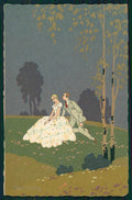 Artist Signed Meschini Italian Art Deco Romantic Couple 2443 postcard TC4474 – fronte