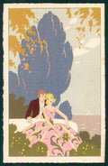 Artist Signed Meschini Italian Art Deco Romantic Couple 2286 postcard TC4489 – fronte