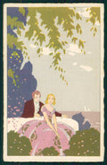 Artist Signed Meschini Italian Art Deco Romantic Couple 2286 postcard TC4492 – fronte