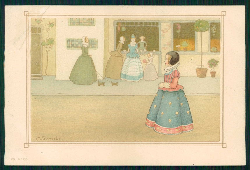 Artist Signed Sowerby Children Dondorf serie 130 CORNER CREASED postcard TC4527 – fronte
