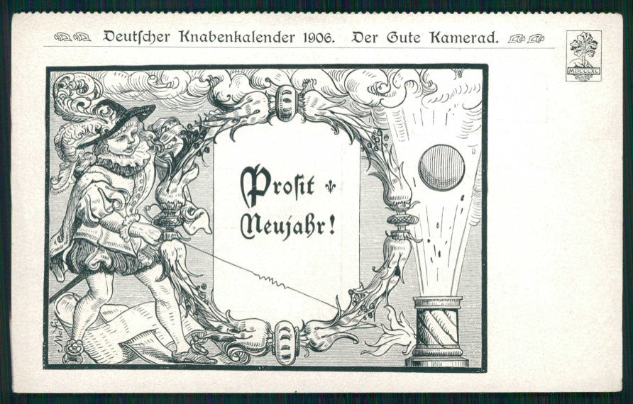 Deutscher Knabenkalender Year 1906 Der Gute Kamerad postcard TC4553 – fronte
