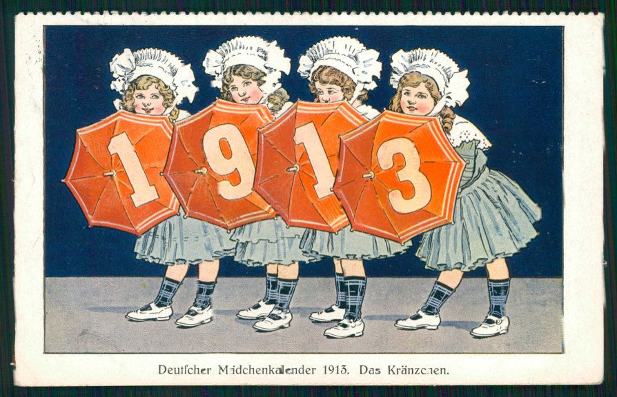 Deutscher Knabenkalender Das Kranzchen Year 1913 postcard TC4554 – fronte