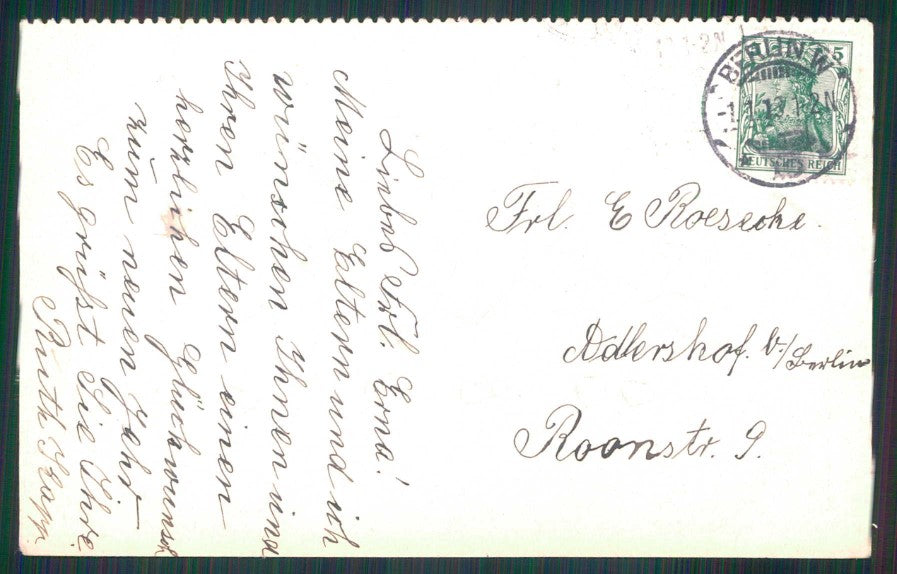 Deutscher Knabenkalender Das Kranzchen Year 1913 postcard TC4554 – retro