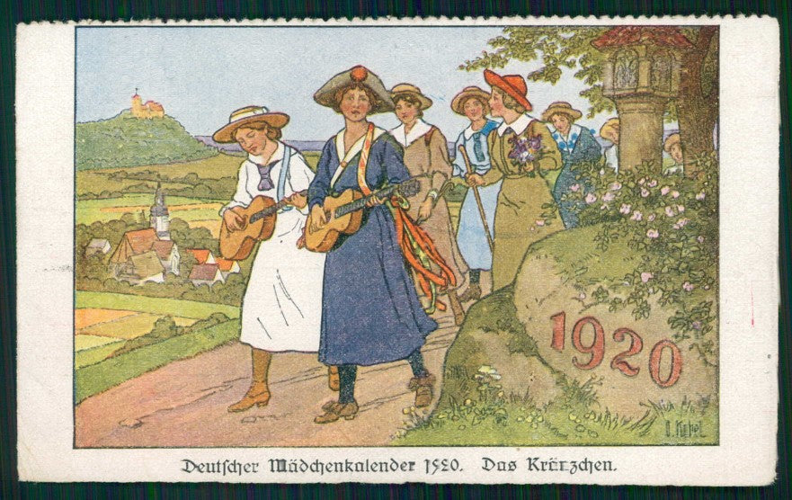 Deutscher Knabenkalender Das Kranzchen Year 1920 postcard TC4555 – fronte
