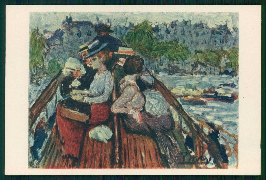 Artist Signed Pablo Picasso On the Upper Deck Lady postcard TC4573 – fronte