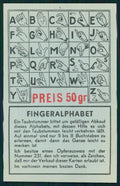 Fingeralphabet Alphabet of Signs Linguaggio dei Segni postcard TC4585 – fronte