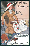 Artist Signed Lady Miniature Pinscher Dog Scherz serie 4421 postcard TC4598 – fronte
