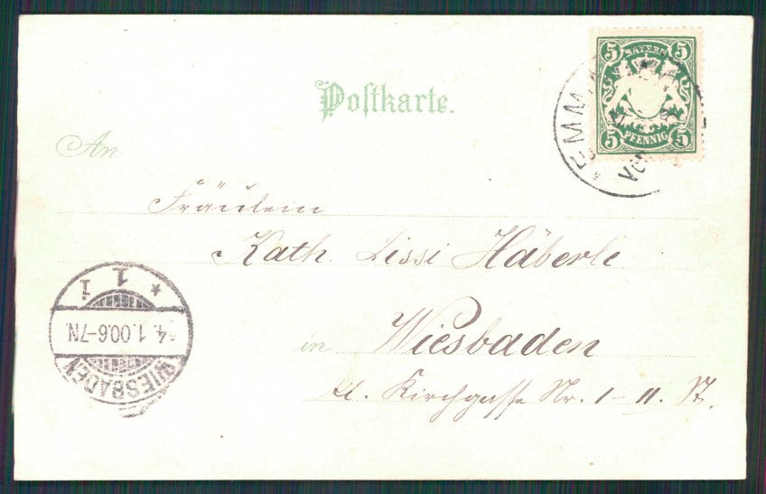 Hold to Light Winter Happy New Year postcard TC4604 – retro