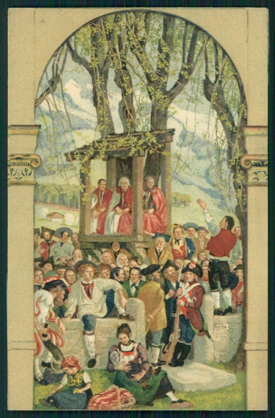Schweizer Bundesfeier 1918 Svizzera Festa Nazionale postcard TC4617 – fronte