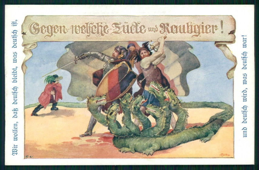 Artist Signed Ezel Dragon Drachen Deutscher NiederÖsterreich serie 199 pc TC4643 – fronte