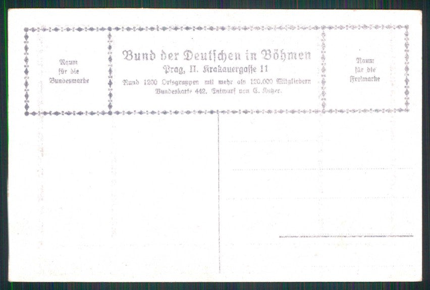Artist Signed Kutzer Goethe Faust Deutschen Bohmen serie 442 postcard TC4644 – retro