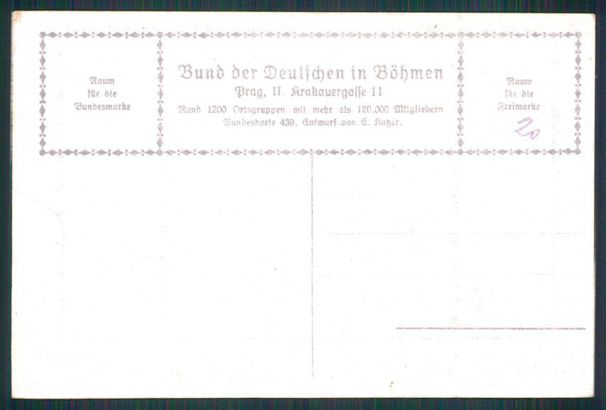 Artist Signed Kutzer Goethe Faust Deutschen Bohmen serie 439 postcard TC4646 – retro
