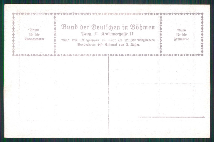 Artist Signed Kutzer Goethe Faust Deutschen Bohmen serie 449 postcard TC4647 – retro