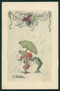 Fish 1 Avril the first of April serie 7035 postcard TC4670 – fronte