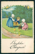 Artist Signed P. Ebner Children ERIKA 2036-3 CORNER CREASED postcard TC4694 – fronte