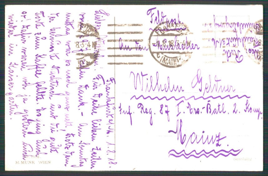 Artist Signed P. Ebner Children M M Vienne 1158 postcard TC4698 – retro