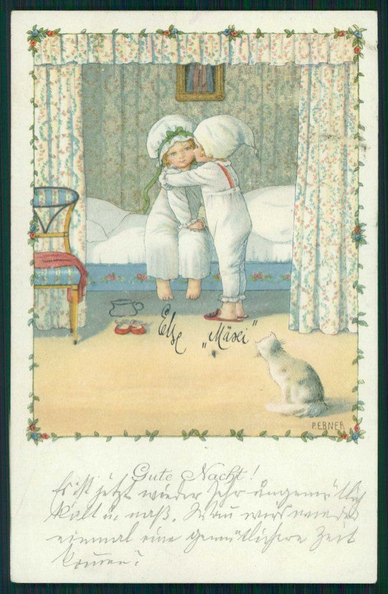 Artist Signed P. Ebner Children M M Vienne 1158 postcard TC4700 – fronte