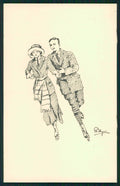 Artist Signed Pellegrini Ice Skating Palazzo Ghiaccio Milano postcard TC4736 – fronte