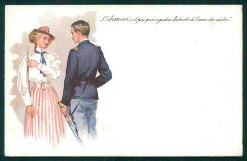 Advertising Armour's Extract Beef Chicago Soldiers Lady postcard TC4802 – fronte
