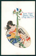 Artist Signed Bonora Art Deco Propaganda WW1 WWI Risque Lady 107 postcard TC4814 – fronte