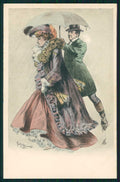 Artist Signed Lubin De Beauvais Glamour Fashion Lady postcard TC4816 – fronte