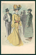 Artist Signed Lubin De Beauvais Glamour Fashion Lady postcard TC4819 – fronte