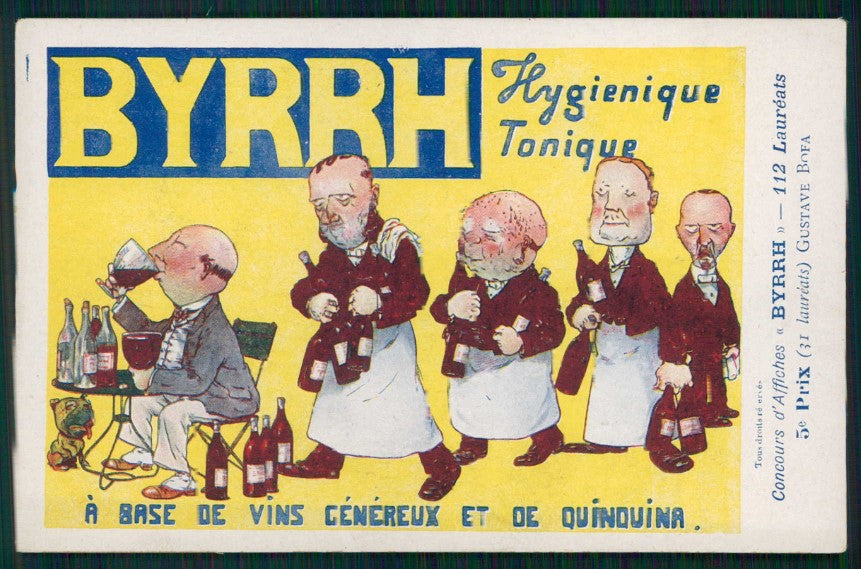 Artist Signed Gustave Bofa Advertising Byrrh postcard TC4834 – fronte
