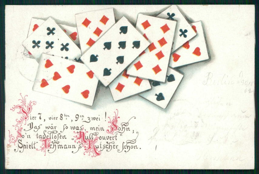 Playing Cards serie 7784 postcard TC4842 – fronte